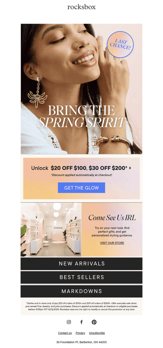 LAST CHANCE: Up to $30 Off!