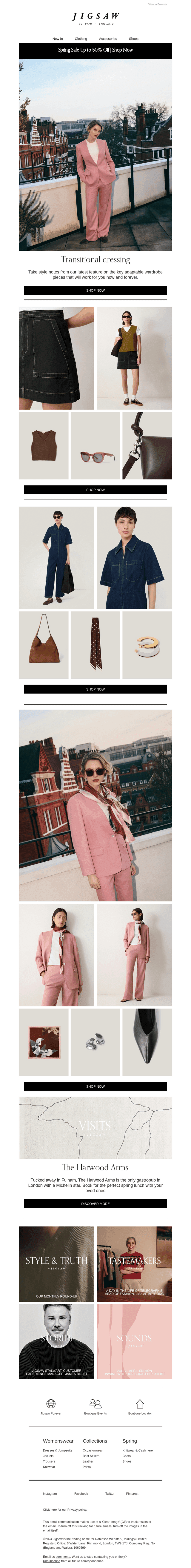 Core transitional pieces