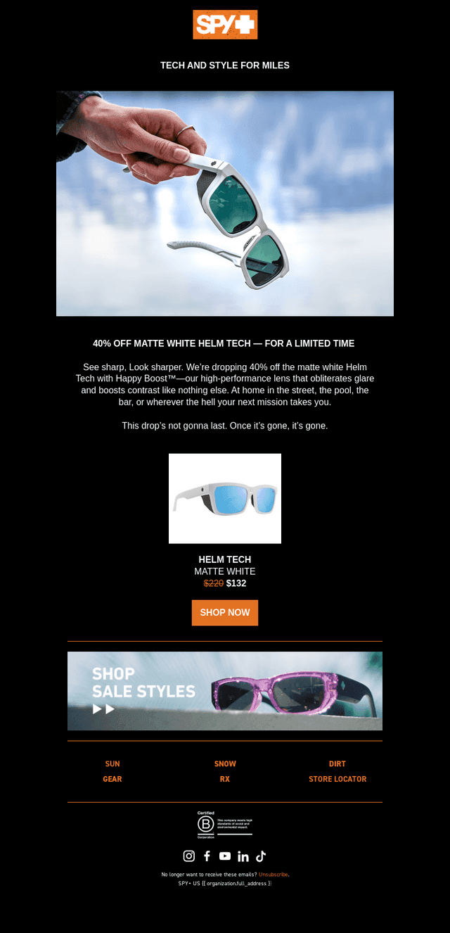 One last cast: 40% OFF Matte White Helm Tech