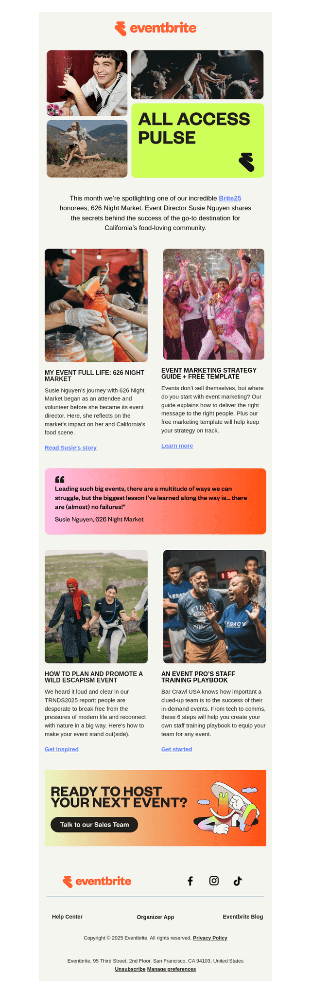 Eventbrite email from Thu, Apr 24, 2025