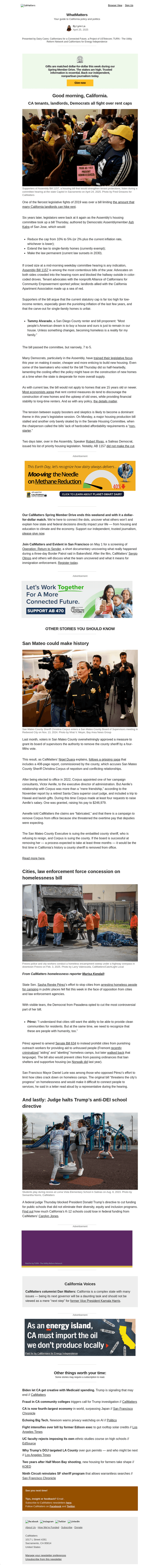 Calm email from Fri, Apr 25, 2025