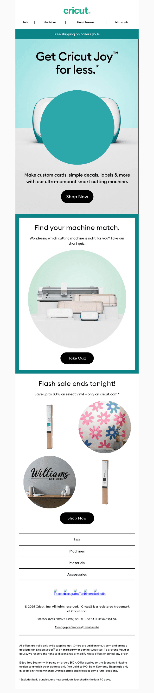 $50 Off Cricut Joy™ Just Because 🫶