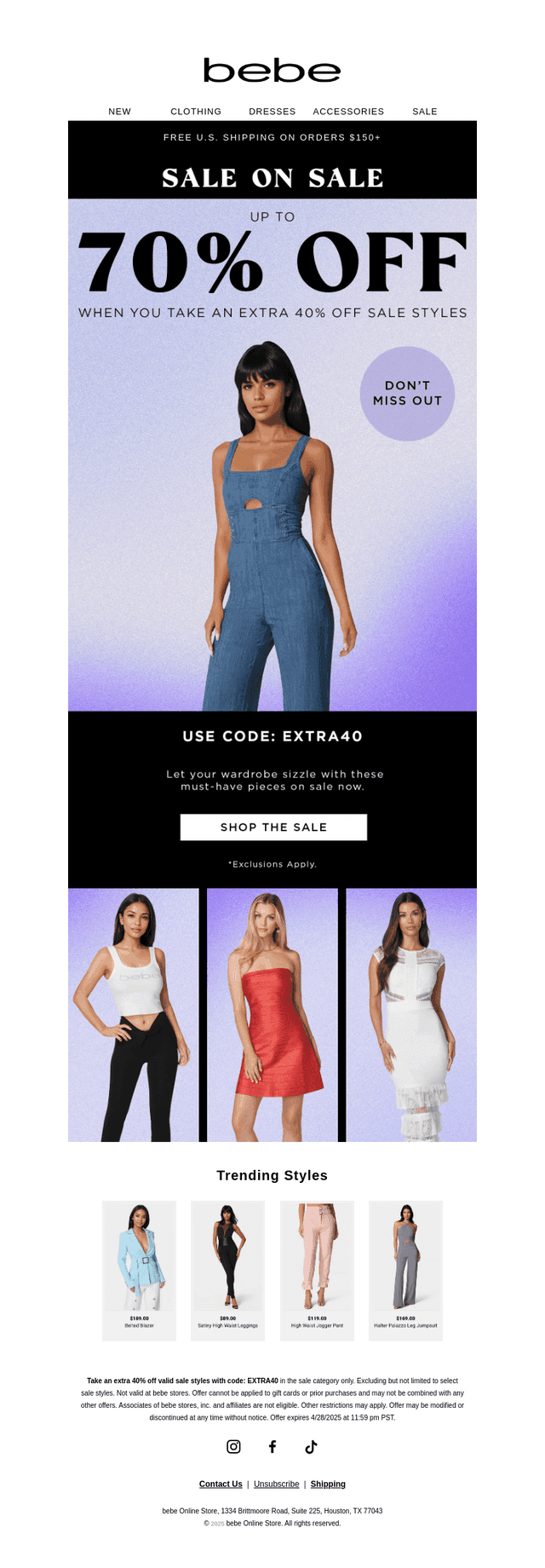 Don't Miss Up to 70% Off! 🎉