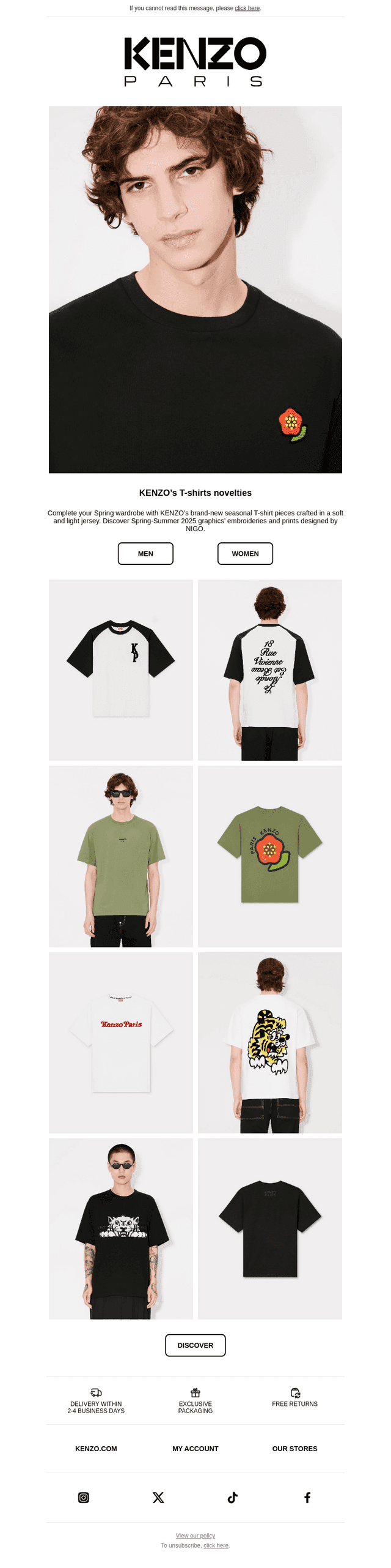 KENZO’s brand-new T-shirts