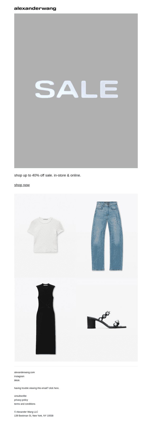 no time like now: sale