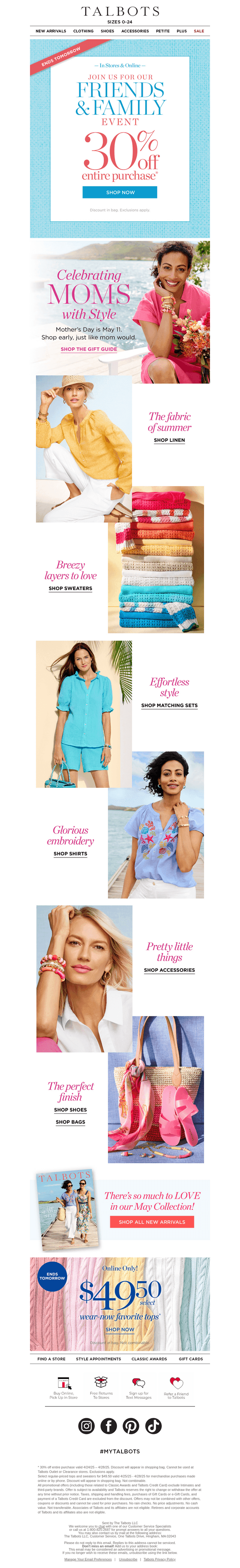 30% off entire purchase ENDS TOMORROW!*