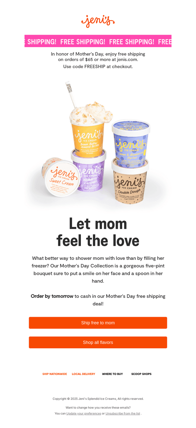 Only two more days for FREE SHIPPING!