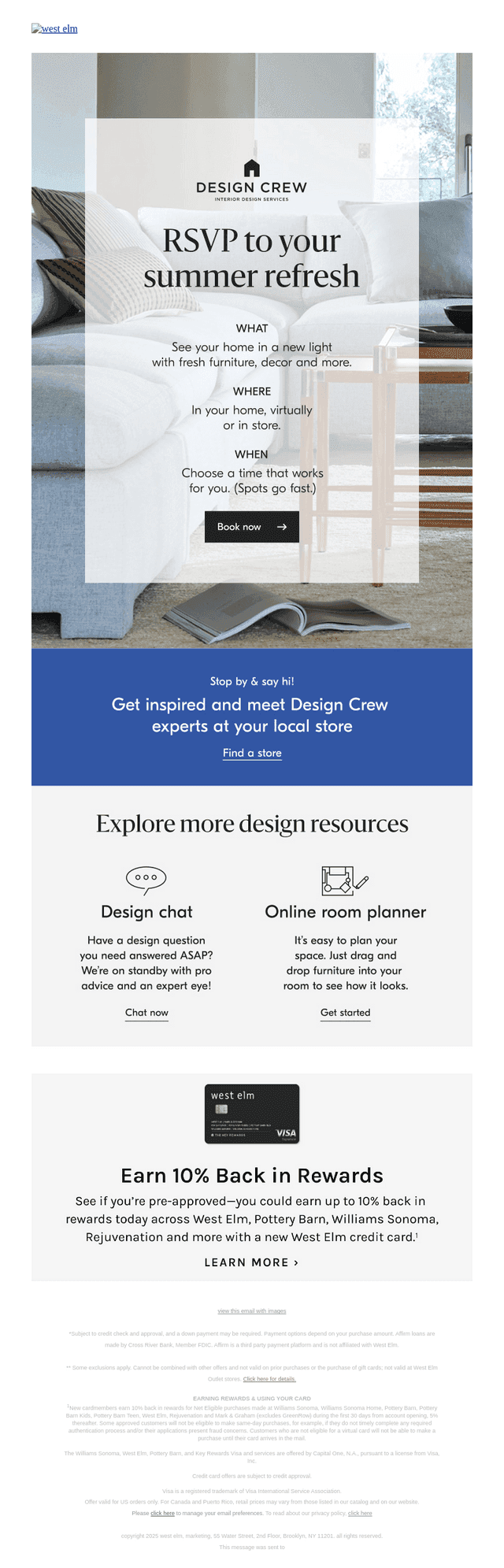 Summer refresh? We've got you. No fee.