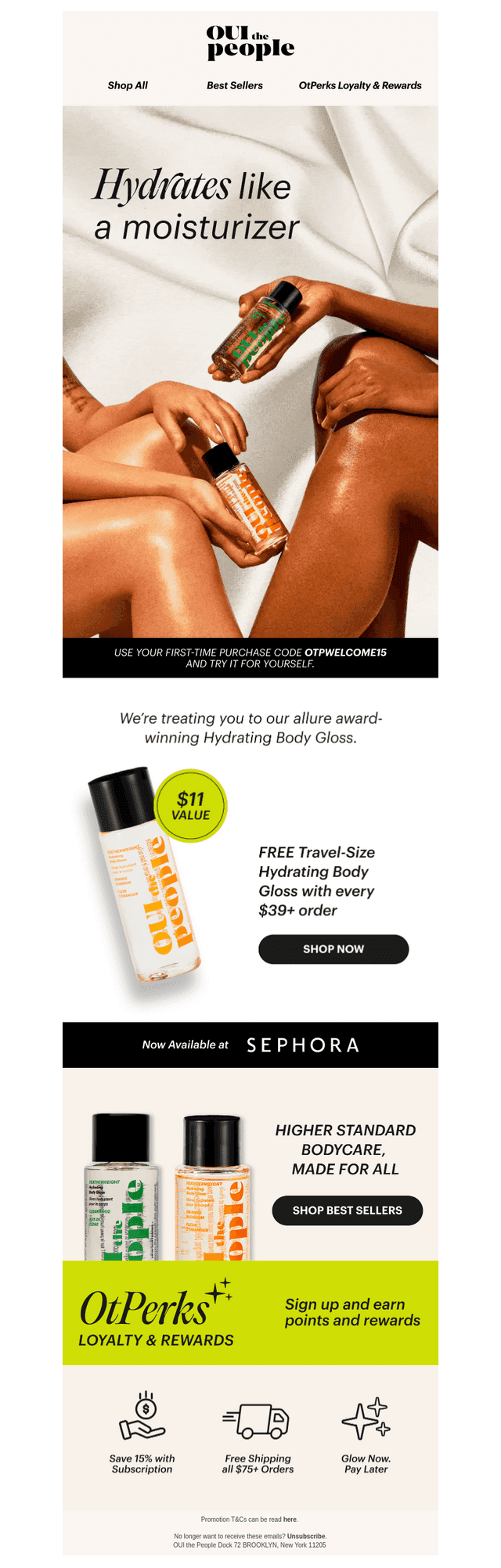 Ends Soon: Free Hydrating Body Gloss ⏰