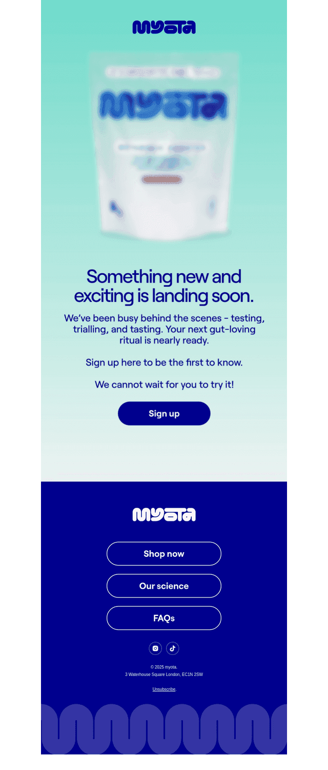 myota email from Wed, Apr 30, 2025