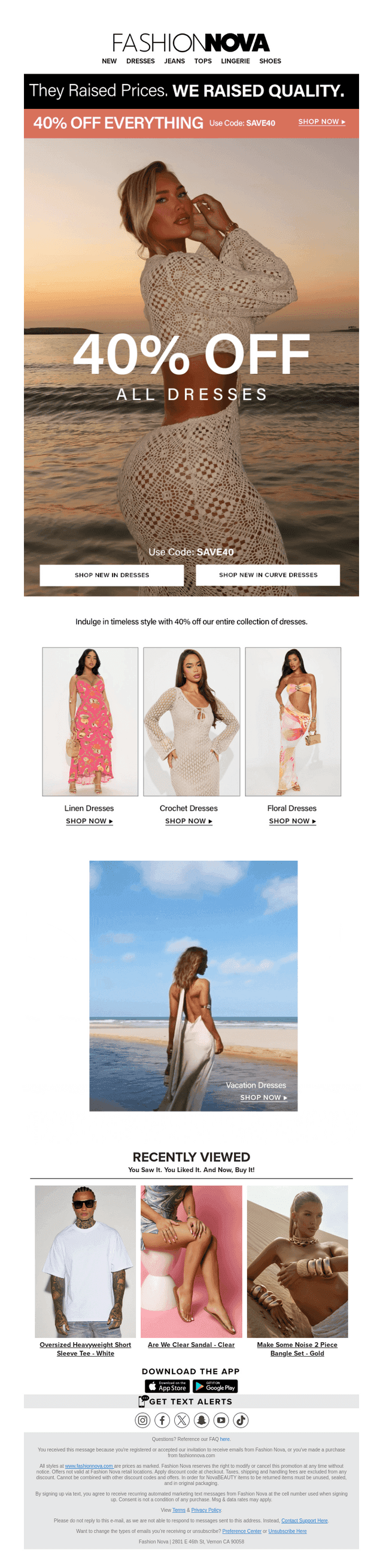 ALL DRESSES 40% OFF👀