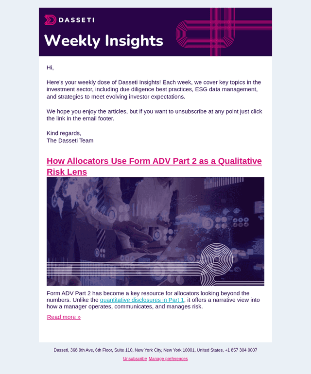 How Allocators Use Form ADV Part 2 as a Qualitative Risk Lens