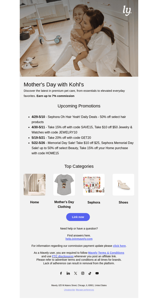 Mavely email from Sat, May 3, 2025