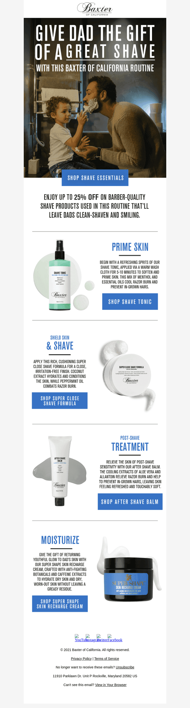 A barber-quality shave routine for Dad. 💈