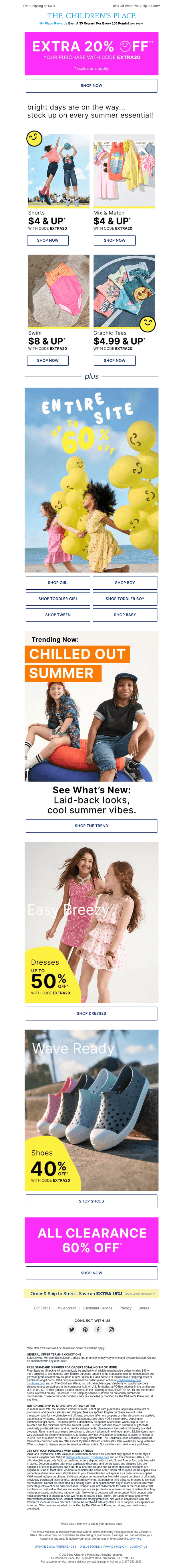 Your Summer Tee Lineup Starts at $4.99 (w/code EXTRA20)