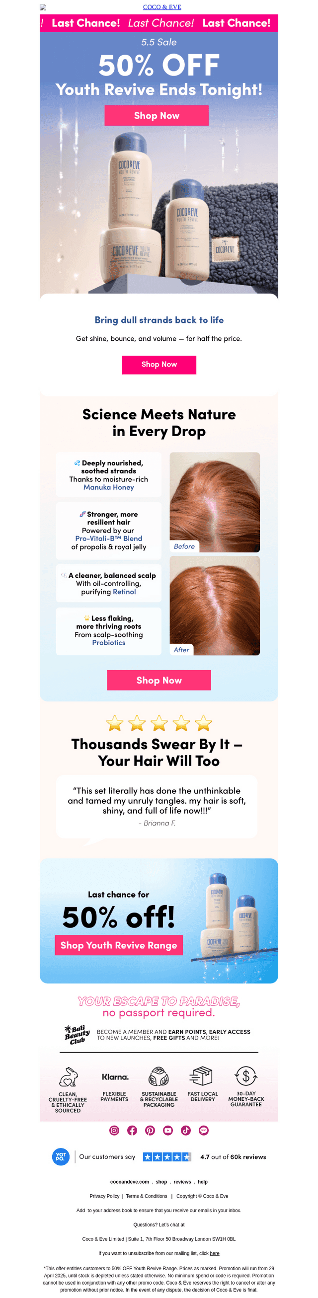 Final Call: 50% OFF Youth Revive