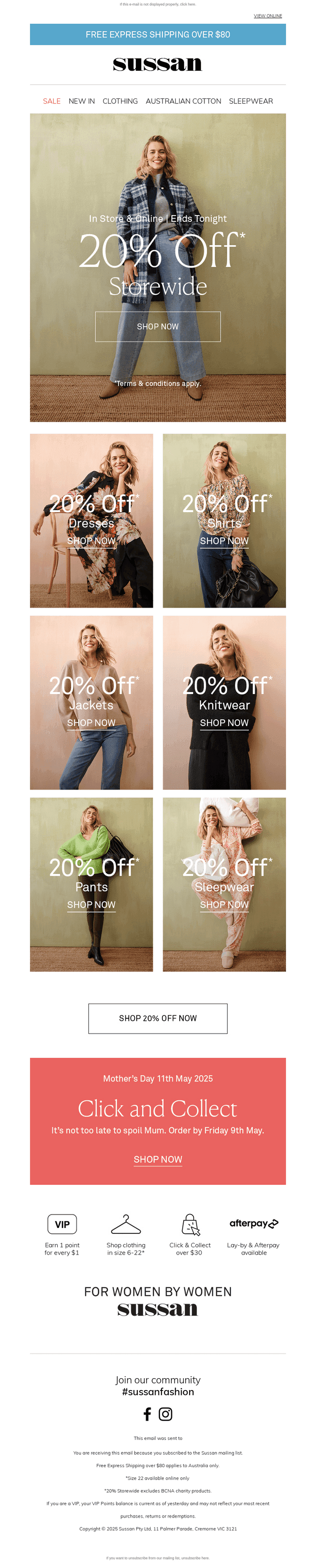 FINAL HOURS | 20% Off Storewide