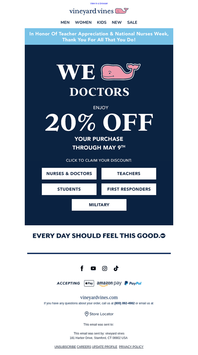 Teachers & Nurses: Enjoy 20% OFF This Week