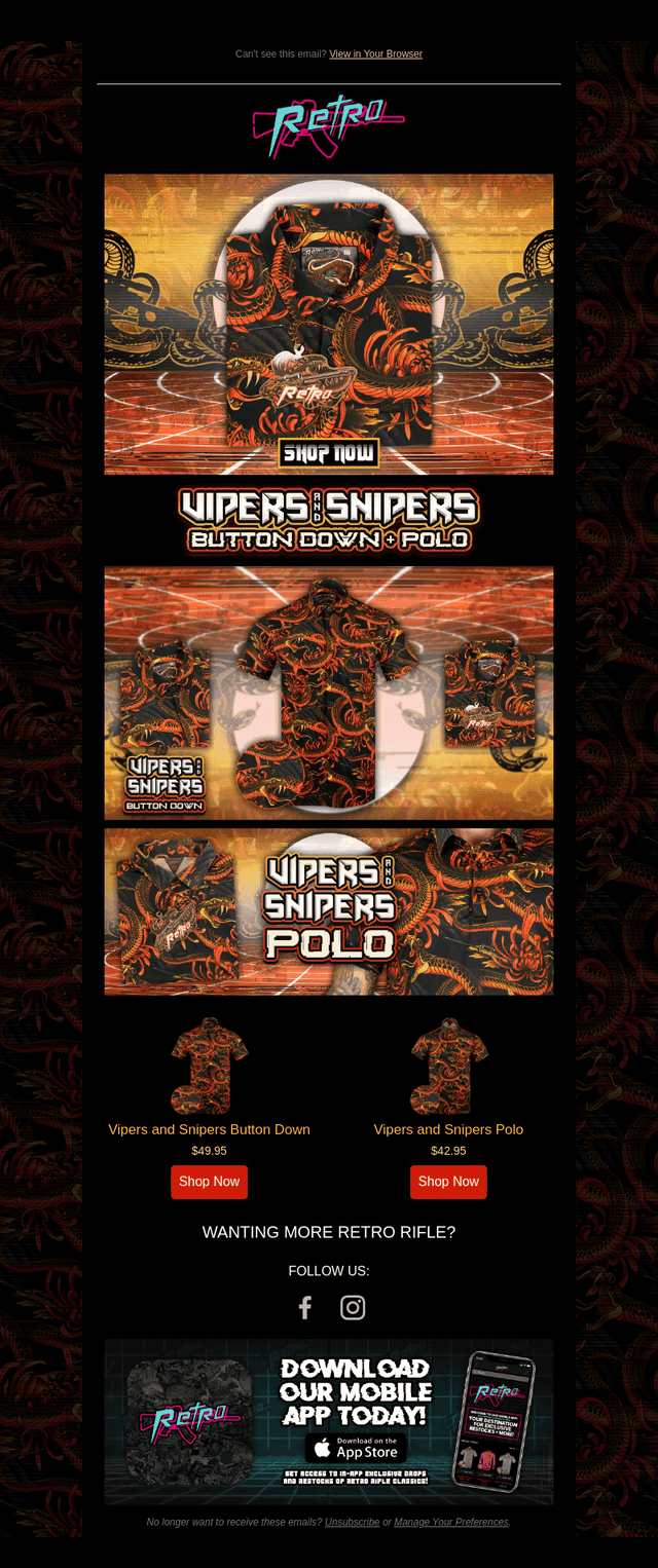 HOT DROP ALERT: Vipers and Snipers