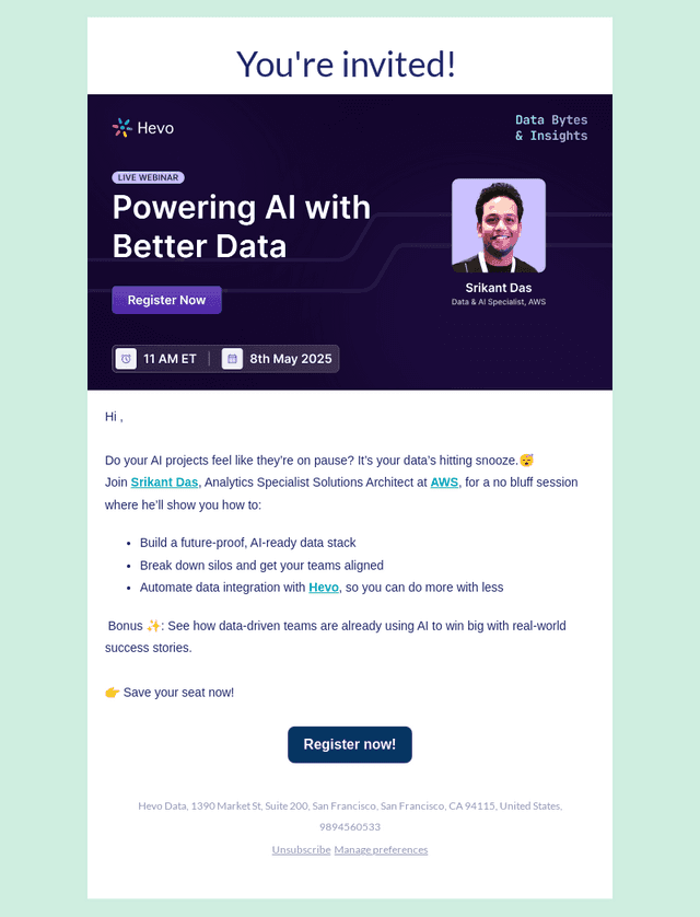Mark your calendars: Powering AI with better data!