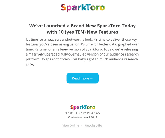 SparkToro email from Wed, May 7, 2025