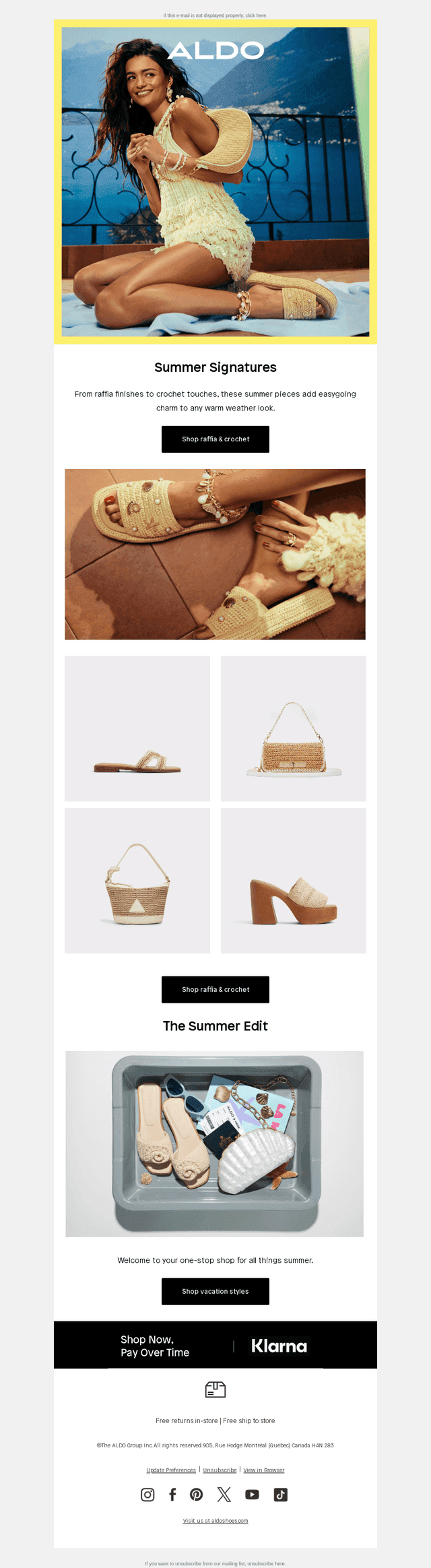 Now trending: raffia & crochet