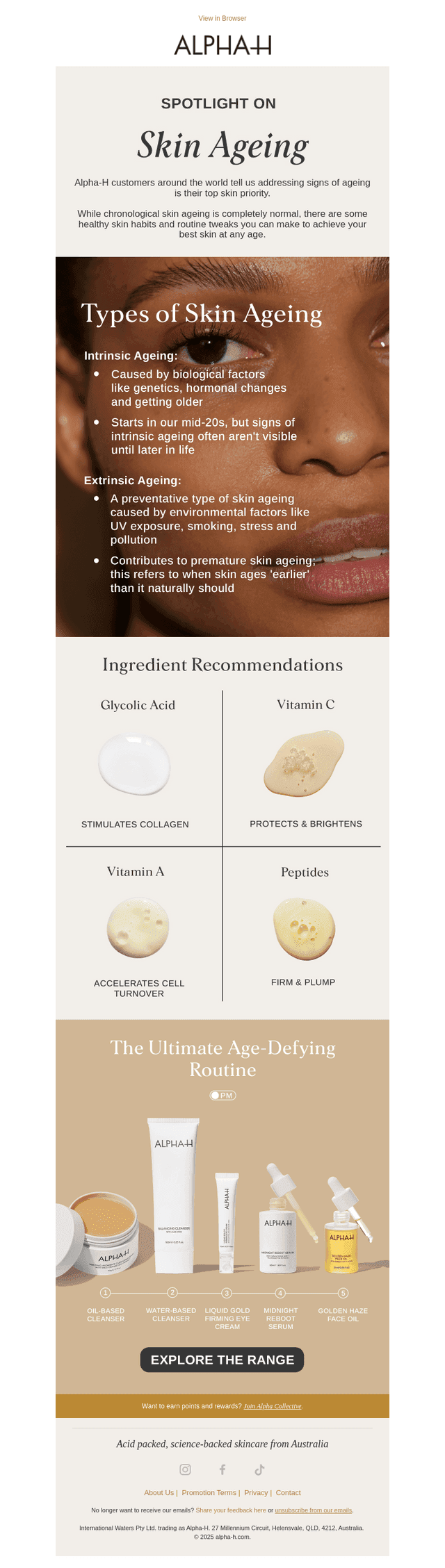 The truth about skin ageing.