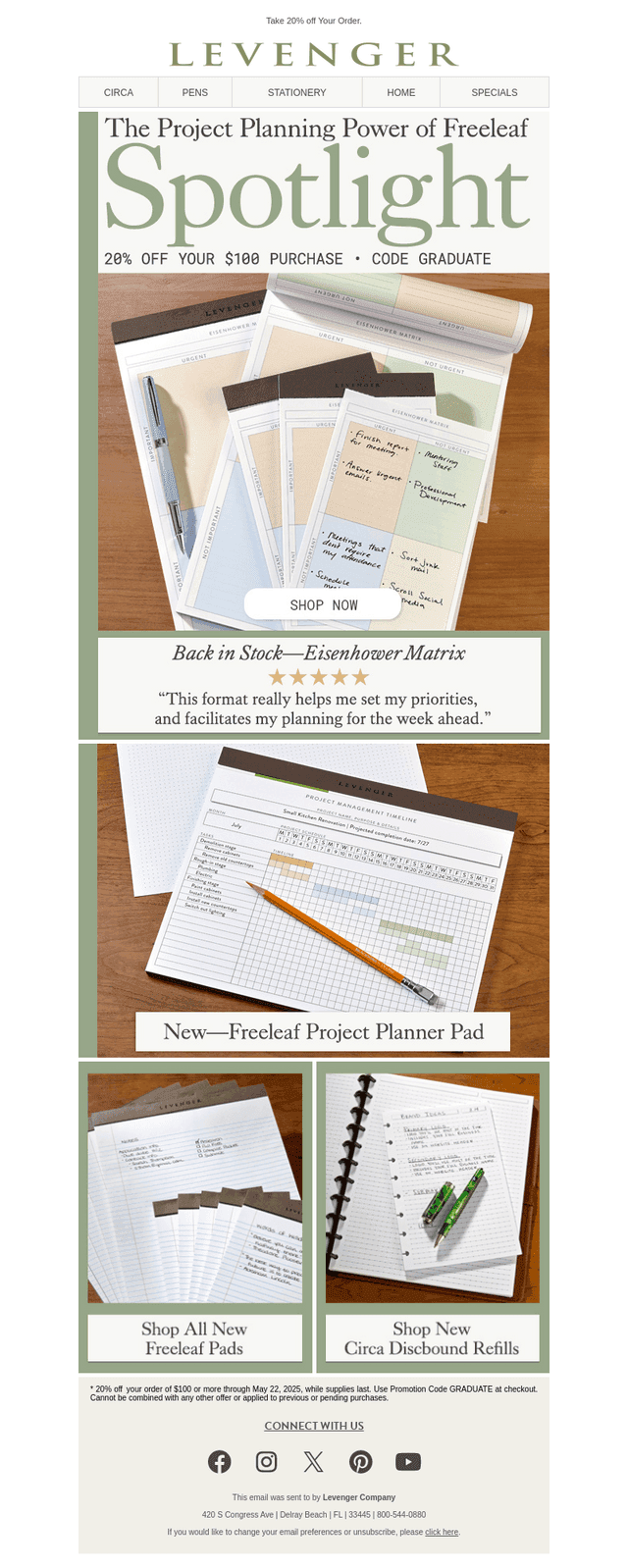 Back in Stock! Eisenhower Planners.