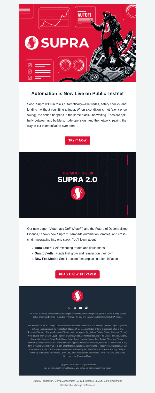 AutoFi Testnet & Supra 2.0 Whitepaper Are Live