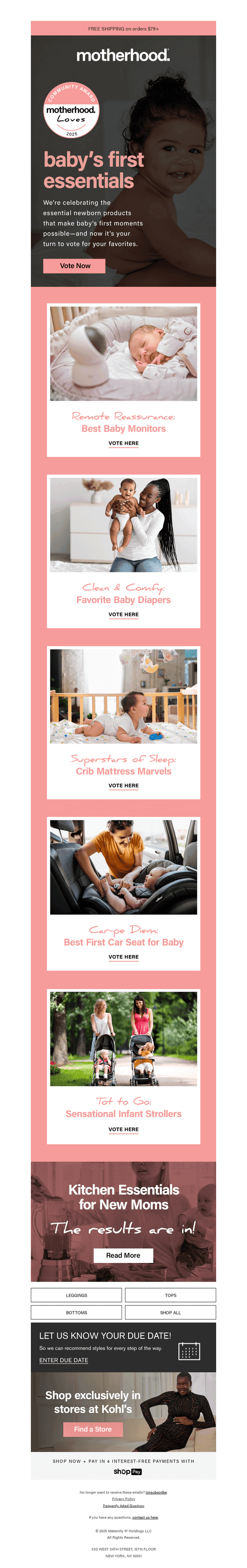 Vote Now For Baby's First Essentials