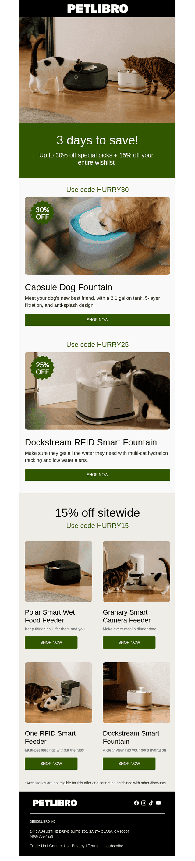 🛍️ 3 days to save up to 30%