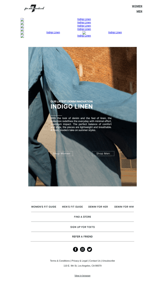 Everyone's Talking About Indigo Linen