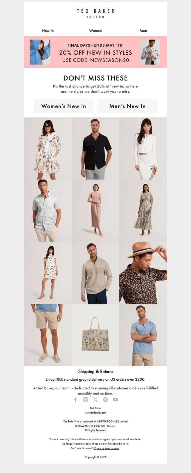 LAST 48 HOURS: 20% Off New In