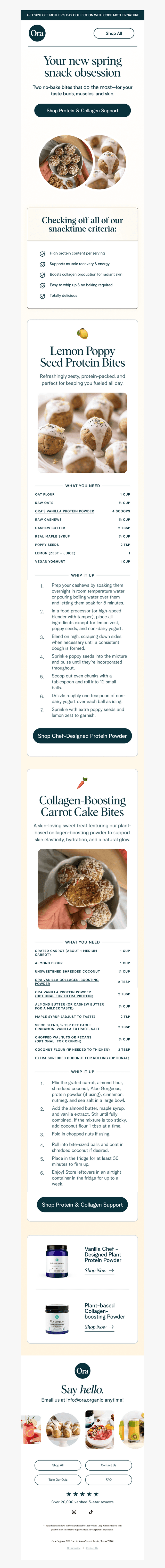 Two spring inspired snacks to try this weekend