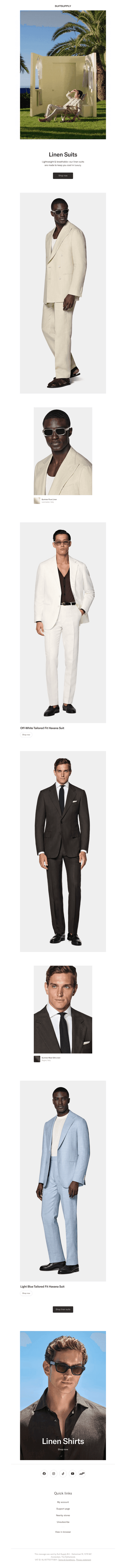 Summer Suits in Linen