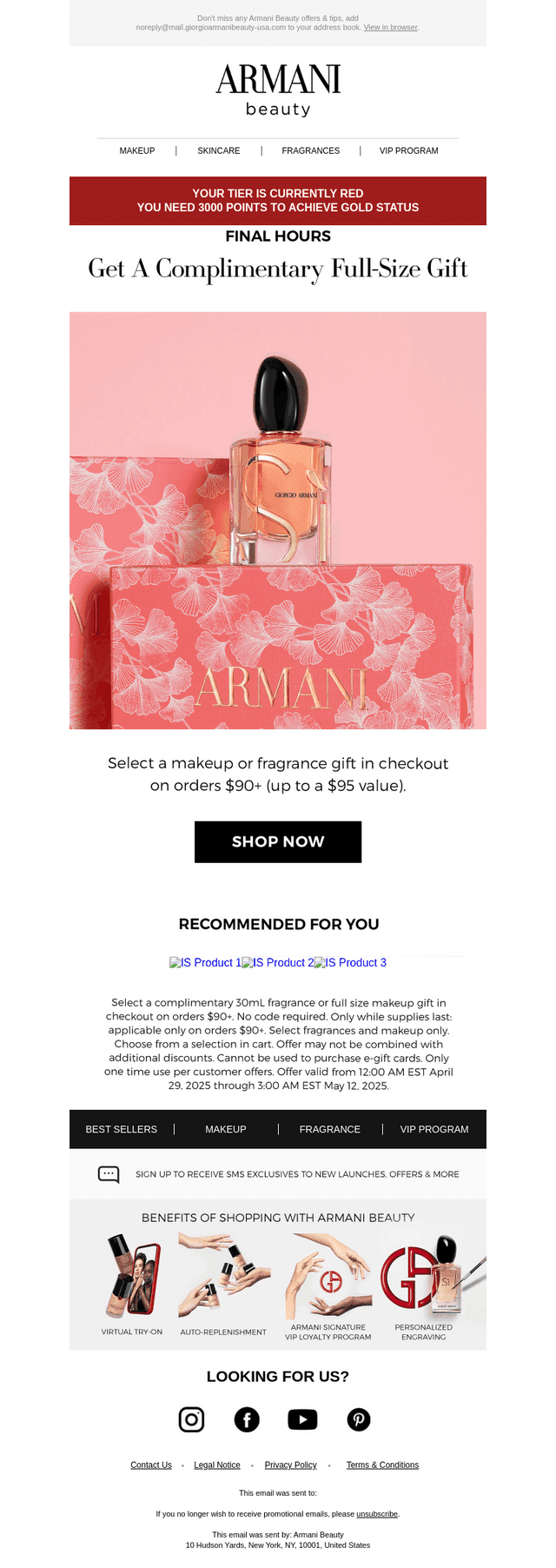 FINAL HOURS: A Complimentary Full-Size Gift