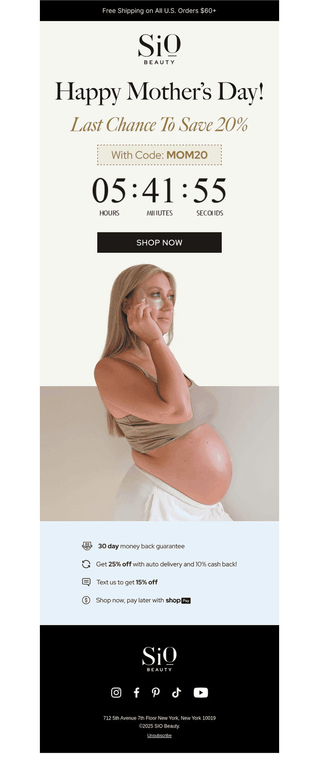 Just hours left for 20% off