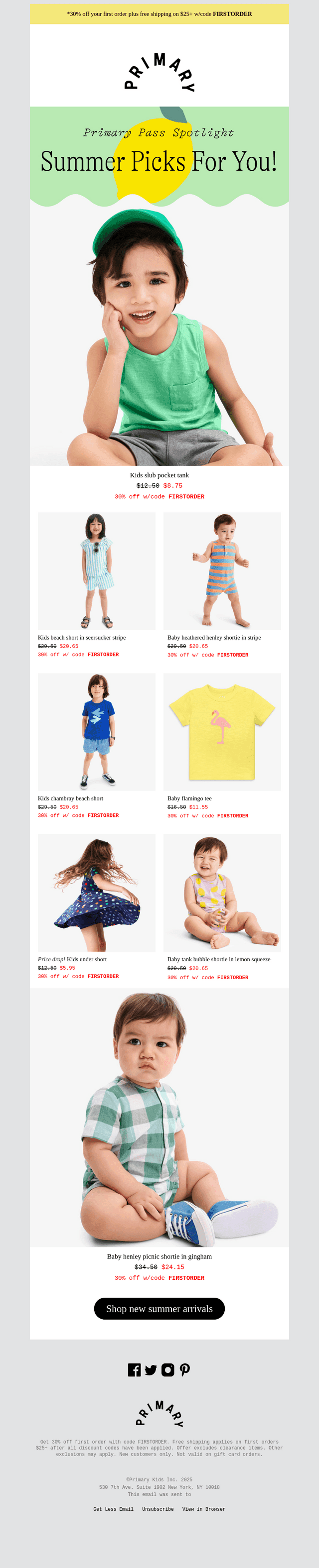 30% Off Summer Picks ☀️ Gingham, stripes, & more!
