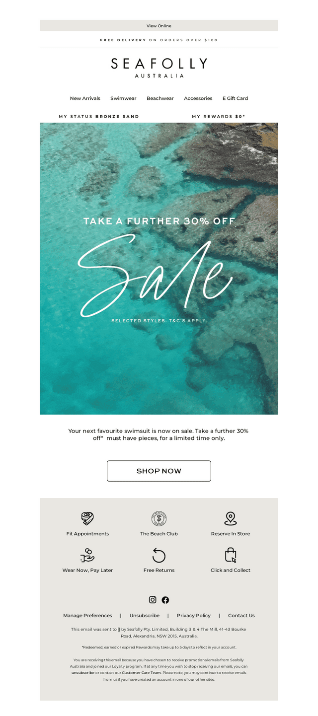 SALE | NOW ON