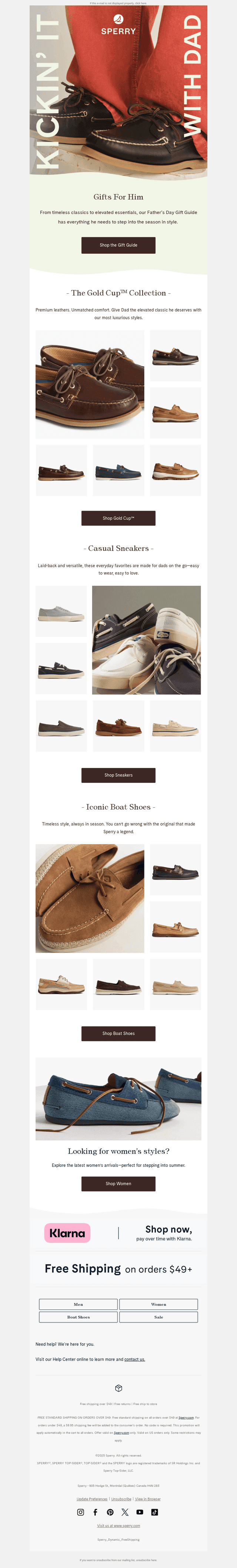Sperry email from Tue, May 13, 2025