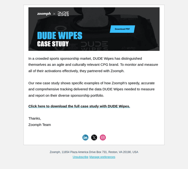 Zoomph email from Tue, May 13, 2025