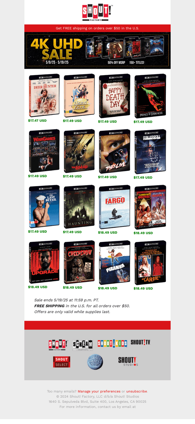 4K UHD DEALS UNDER $20! 💵