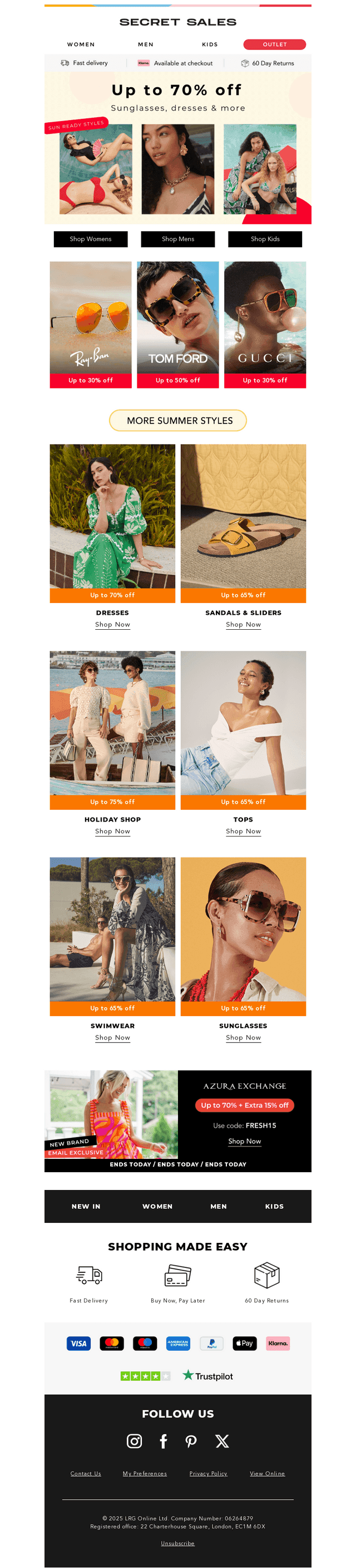Summer Ready: Now Up to 70% off