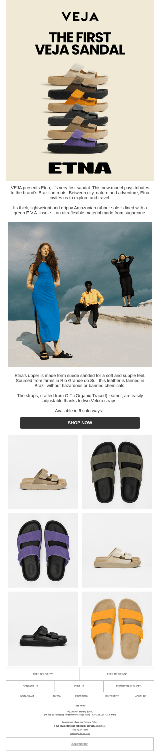 The first VEJA sandal
