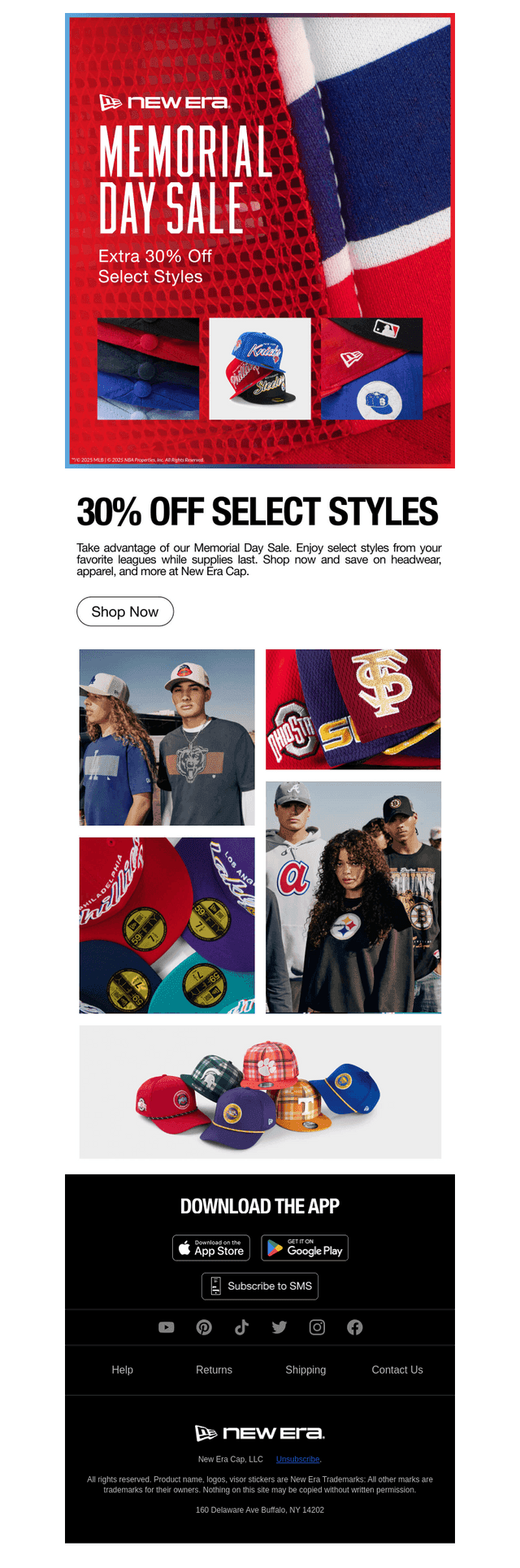 New Era Cap email from Wed, May 14, 2025