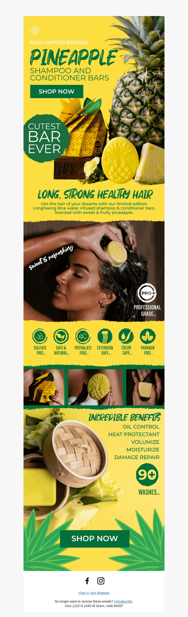 NEW Limited Edition Pineapple Shampoo Bars 🍍