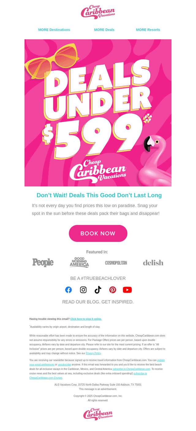 Book a Beach Vacay Under $599 👀🏝