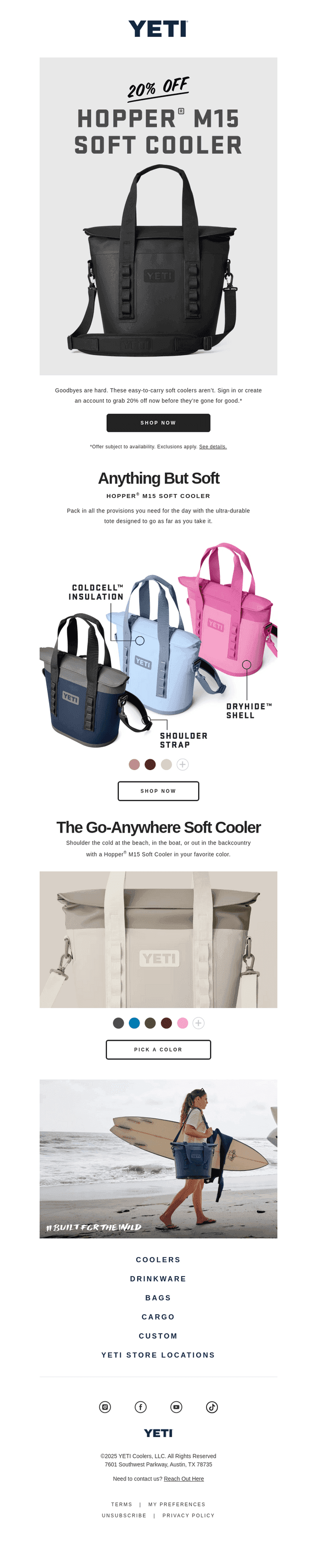 20% Off Soft Coolers That Go Hard