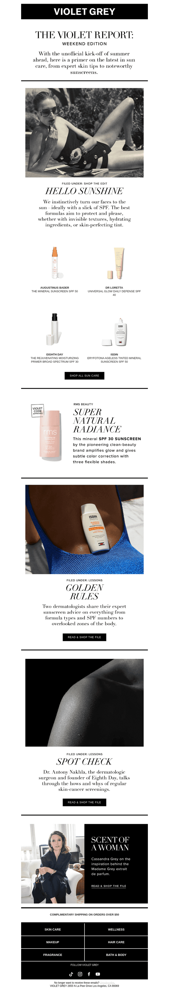 The Violet Report: Summer Sun