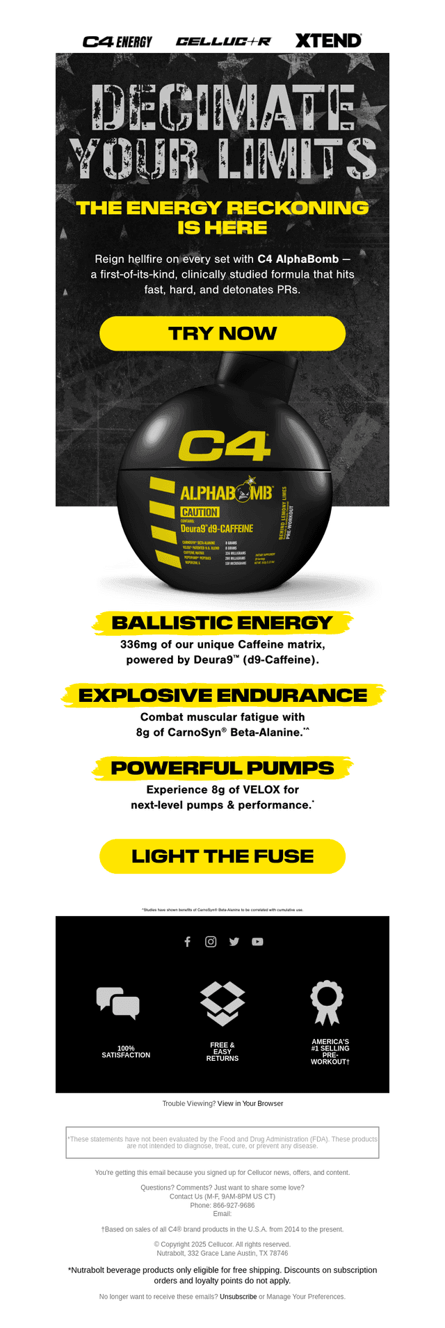 Weaponize your workout with C4 AlphaBomb